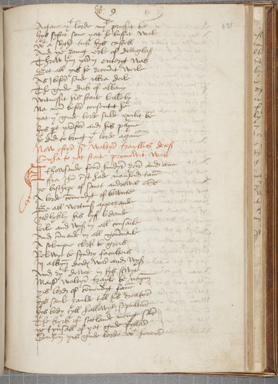 Kopie kroniky Andrew of Wyntoun, Fol 431 recto, c.1550 (inkoust na papíře) od Unbekannt