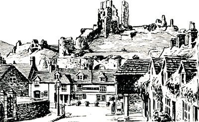 Corfe Village, 1929 od Unbekannt