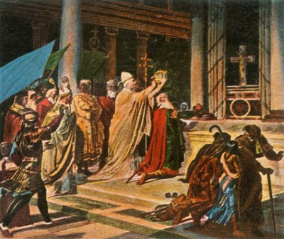 Korunovace Karla Velikého v Římě, Štědrý den, 800 našeho letopočtu, 1936. od Unbekannt
