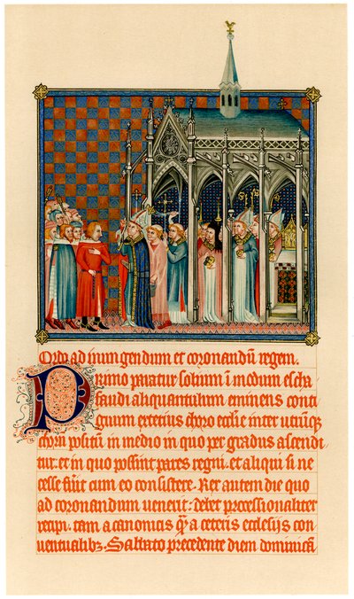 Korunovace Karla V., c1365 od Unbekannt