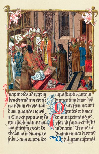 Korunovace polského krále Alexandra I. arcibiskupem z Hnězdna, Krakov, 1501 od Unbekannt