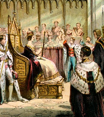 Korunovace Viktorie, 1837, 50. léta 19. století od Unbekannt