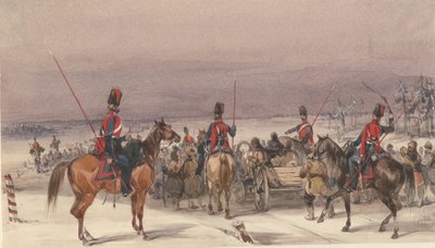 Kozáci převážející deportované, 1831 od Unbekannt