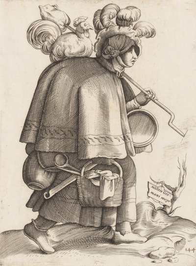 Kostýmní deska: Manželka válečníka z Německa, ca. 1558-70. od Unbekannt
