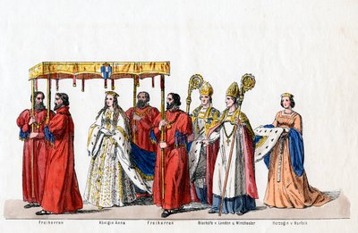 Kostýmní návrhy pro Shakespearovu hru, Jindřich VIII., 19. století. od Unbekannt