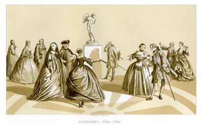 Kostýmy, 1720-1740, 1885 od Unbekannt