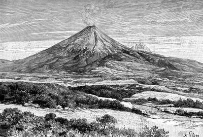 Sopka Cotopaxi, Ekvádor, 1895 od Unbekannt
