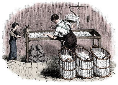 Výroba bavlny, c1845 od Unbekannt