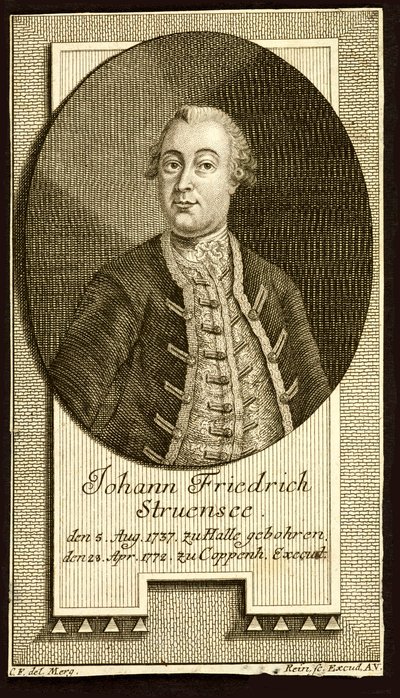 Hrabě Johann Friedrich Struensee 1737-1772, 1772. od Unbekannt