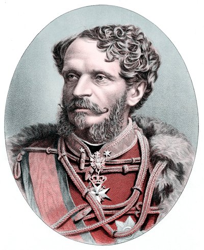 hrabě Julius Andrassy 1823-1890, maďarský státník, c1880 od Unbekannt