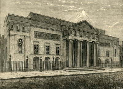 Covent Garden Theatre: Front v roce 1850, 1881. od Unbekannt