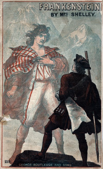 Obálka Frankensteina, Mary Shelley, konec 19. století od Unbekannt
