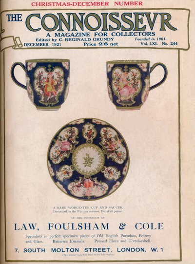 Obálka The Connoisseur, prosinec 1921 od Unbekannt