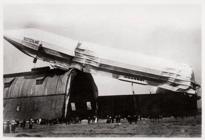Havarovaný Zeppelin LZ 8 Deutschland II, Düsseldorf, Německo, 1911 1933 od Unbekannt