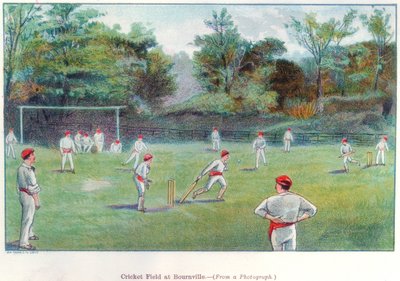 Kriketové hřiště v Bournville, 1892 od Unbekannt