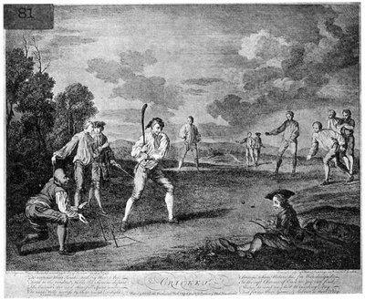 Kriket v roce 1743 1912 od Unbekannt