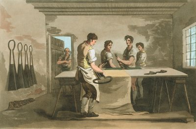 Oříznutí vlny, aby se vytvořila rovnoměrná hromada po zdřímnutí, 1814 od Unbekannt
