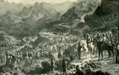 Přechod přes Zamburak Kotal, 1901. od Unbekannt