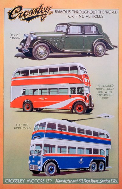 Reklama Crossley Motors, 1937 od Unbekannt