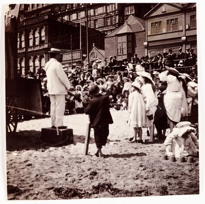 Dav sleduje plážového baviče, c 1905 od Unbekannt