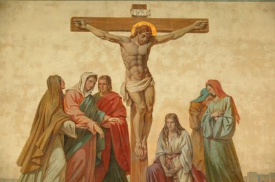 Ukřižování. Kostel Saint-Didier Voreppe Francie od Unbekannt