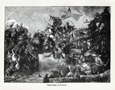 Křižáci v bitvě, 1882 od Unbekannt