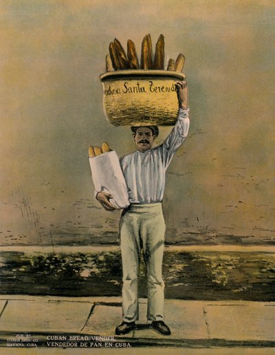 Kubánský prodejce chleba, c1920 od Unbekannt