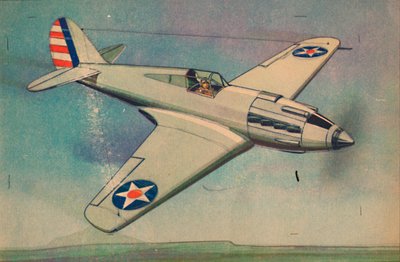 Stíhací jednoplošník Curtis X.P.40, c1944. od Unbekannt