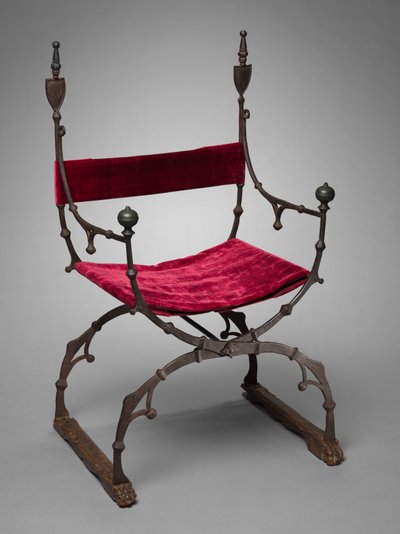 Skládací židle Curule, c. 1450-1500. od Unbekannt