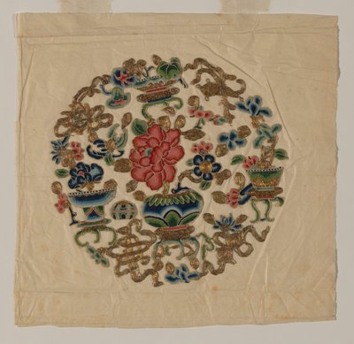 Vyšívání s motivem Cut Out, Čína, dynastie Qing 1644-1911, 19. století. od Unbekannt