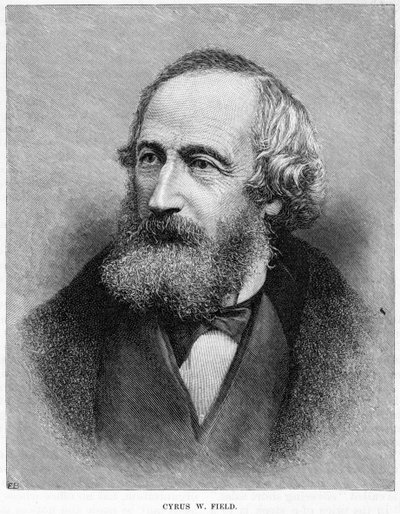 Cyrus W Field, americký finančník, c19. století od Unbekannt