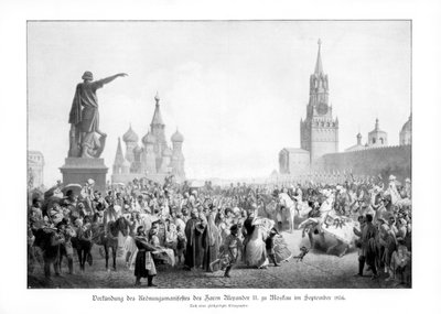Car Alexander II, Moskva, září 1856, 1900 od Unbekannt