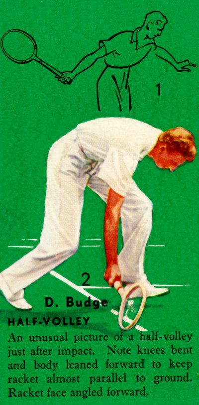 D. Budge - Half-volley, c1935. od Unbekannt