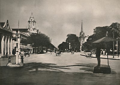 Dalhousie Street, Rangún, 1900. od Unbekannt