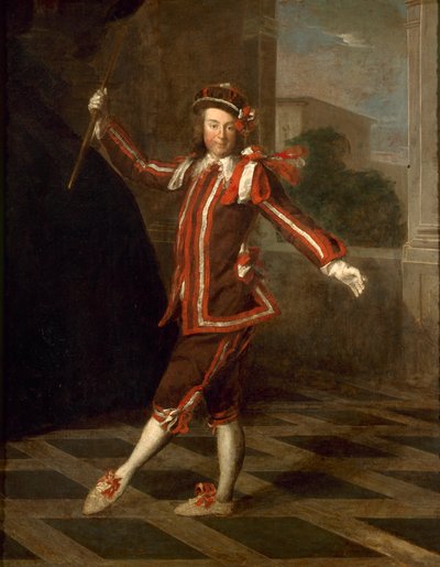 Tančící Mezzetin, asi 1720. od Unbekannt