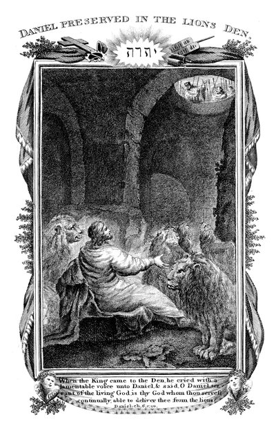 Daniel v jámě lvů, 1804 od Unbekannt