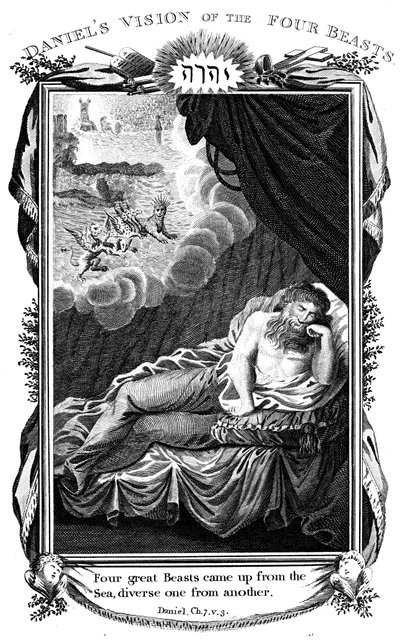 Danielovo vidění zvířat, 1804 od Unbekannt