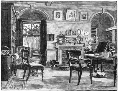 Darwins studuje v Down House, jeho domově poblíž Beckenham, Kent, 1883 od Unbekannt