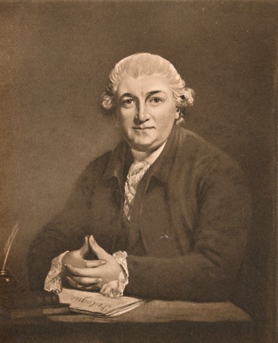 David Garrick. b. 1717, zemř. 1779, 1907 od Unbekannt