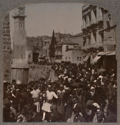 David Street, Jeruzalém, c1900 od Unbekannt