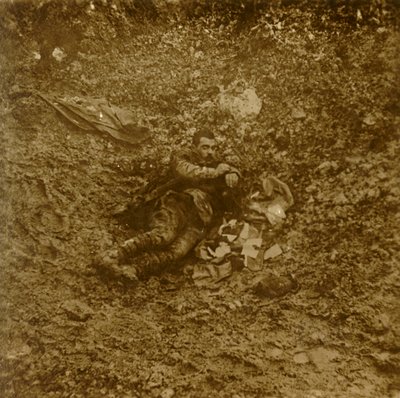 Mrtvý německý voják, Verdun, severní Francie, c1914-c1918 od Unbekannt