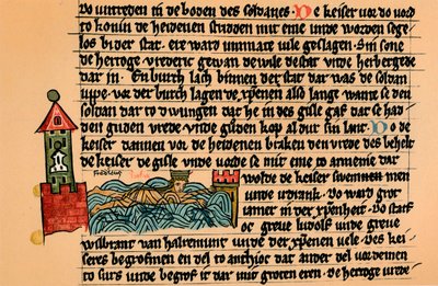 Smrt Fredericka Barbarossy, c1154, 1907. od Unbekannt
