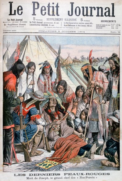 Smrt Josepha, náčelníka Nez-Perce, 1904 od Unbekannt