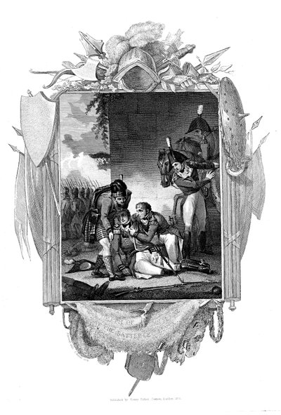 Smrt generálporučíka Sir John Moore, britský voják, La Coruna, Španělsko, 1809 od Unbekannt
