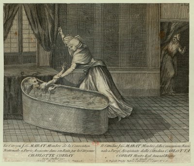 Smrt Marat, c. 1793. od Unbekannt