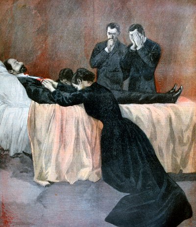 Smrt Marie François Sadi Carnotové, prezidentky Francouzské třetí republiky, 1894 od Unbekannt