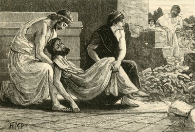 Smrt Pausanias, 1890. od Unbekannt