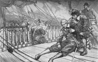 Smrt Van Tromp, 10. srpna 1653, c1880 od Unbekannt