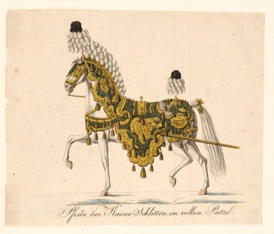 Zdobený koňský nábytek císařských slavnostních koňských povozů, 1815 od Unbekannt