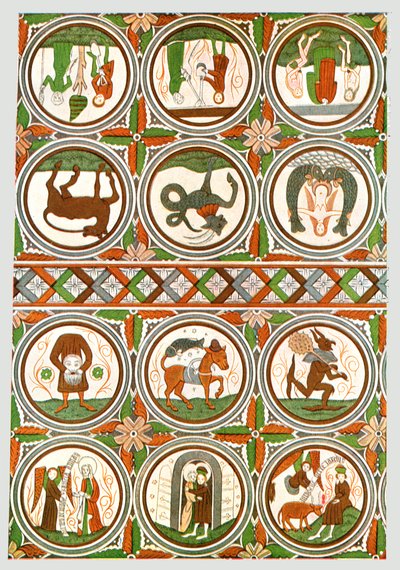 Dekorace ve starém kostele Stora Råda, Västra Götaland, Švédsko, 1928. od Unbekannt